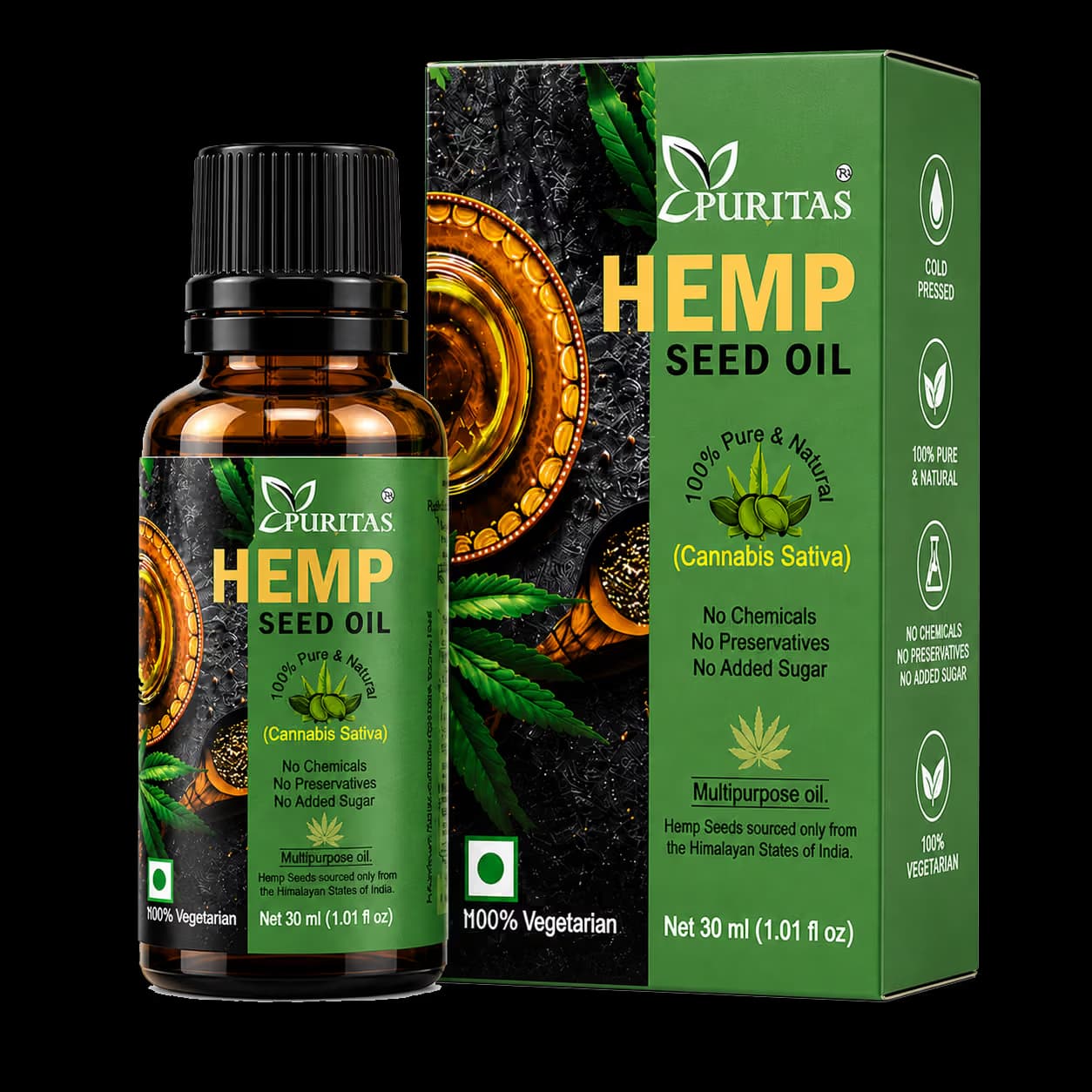 Puritas Hemp Seed Oil 360