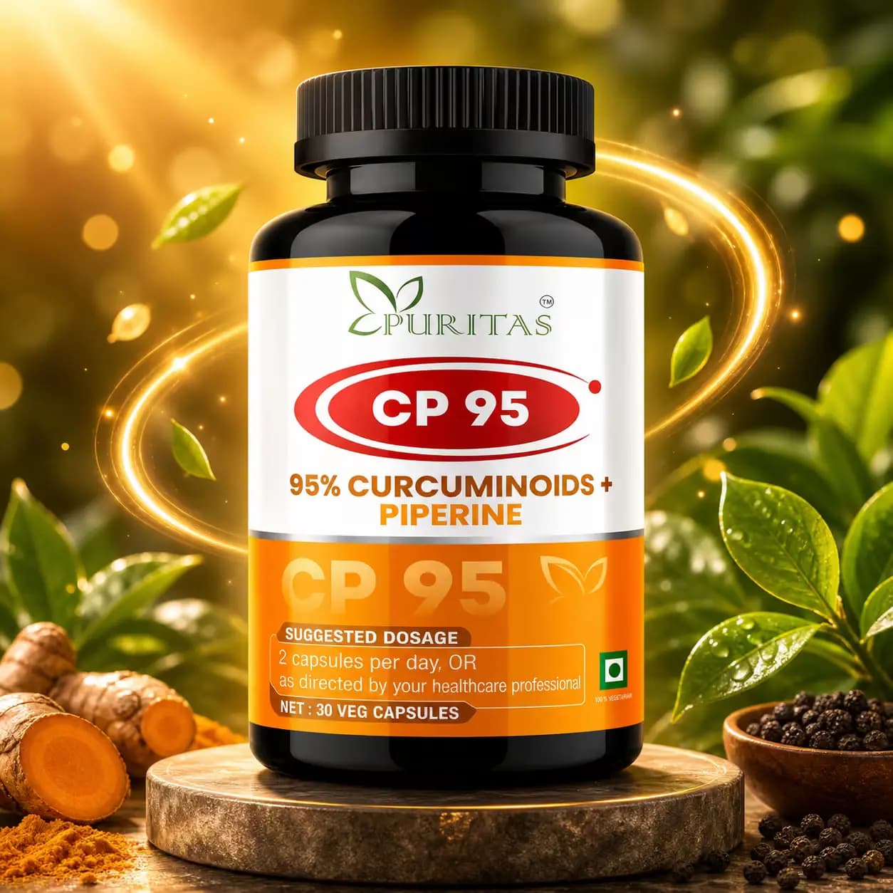 Curcumin Capsules (95% Curcuminoids + Piperine) - Image 1