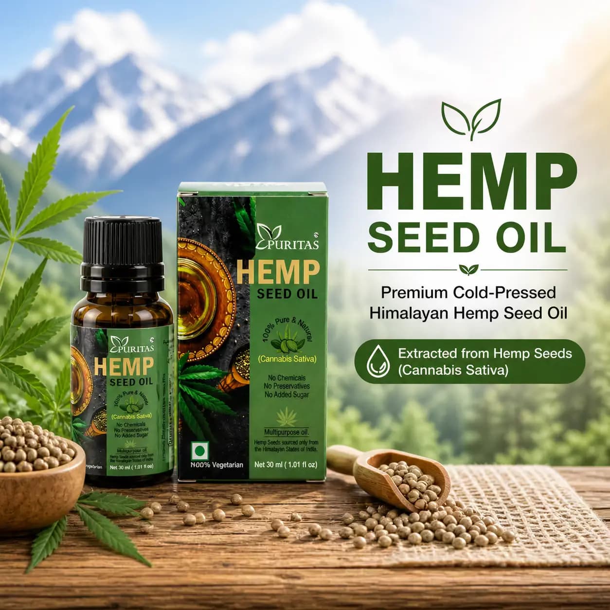 Hemp Seed Oil (Cannabis Sativa)